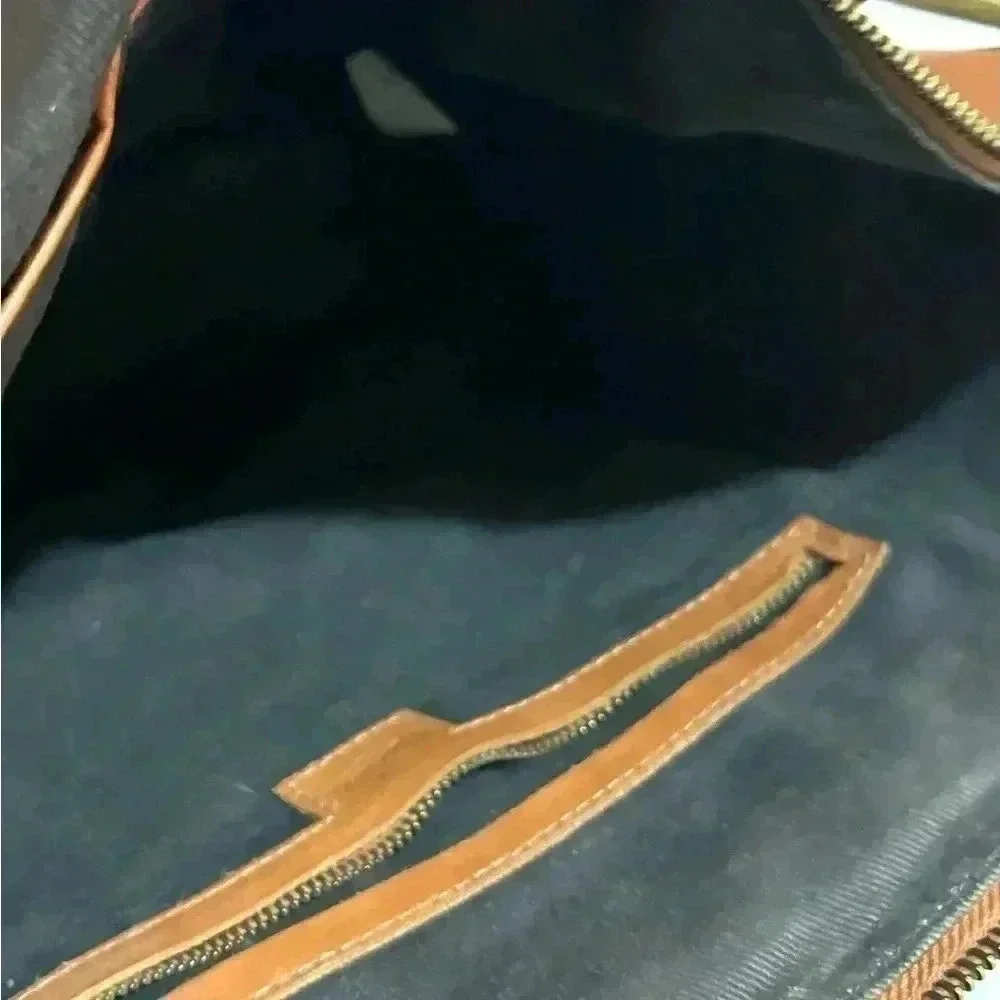 Madewell brown distressed leather satchel handbag